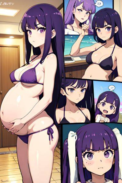 Anime Pregnant Small Tits 60s Age Angry Face Purple Hair Straight Hair Style Light Skin Soft + Warm Wedding Side View T Pose Bikini 3678385658756139453 - AI Hentai - aihentai.co on pornsimulated.com