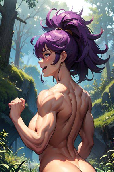 Anime Muscular Huge Boobs 70s Age Laughing Face Purple Hair Messy Hair Style Dark Skin Film Photo Forest Back View Cumshot Nude 3678779937206144441 - AI Hentai - aihentai.co on pornsimulated.com