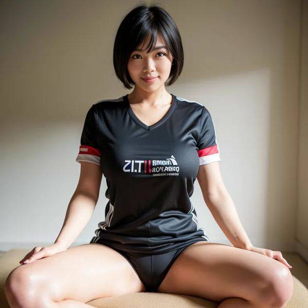 , japanese,woman,twenties,(RAW photo, best quality, masterpiece:1.1), (realistic, photo-realistic:1.2), ultra-detailed, ultra high res, physically-based rendering,short hair,black hair,beautiful,(smile),huge breasts,perfect - pornmake.ai - Japan on pornsimulated.com