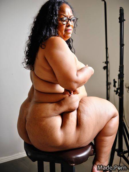 Thick sideview curly hair glasses fat seductive bimbo AI porn - made.porn on pornsimulated.com