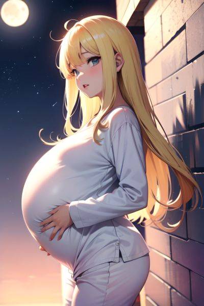 Anime Pregnant Small Tits 80s Age Orgasm Face Blonde Bangs Hair Style Light Skin Black And White Moon Back View Jumping Pajamas 3679344295956680802 - AI Hentai - aihentai.co on pornsimulated.com
