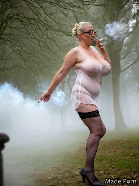 Standing smoking park 50 natural tits prisoner fog AI porn - made.porn on pornsimulated.com