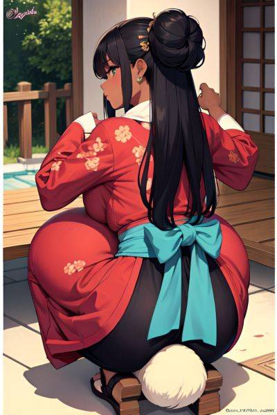 Anime Pregnant Small Tits 70s Age Seductive Face Black Hair Hair Bun Hair Style Dark Skin Dark Fantasy Wedding Back View Squatting Kimono 3679448663622762232 - AI Hentai - aihentai.co on pornsimulated.com