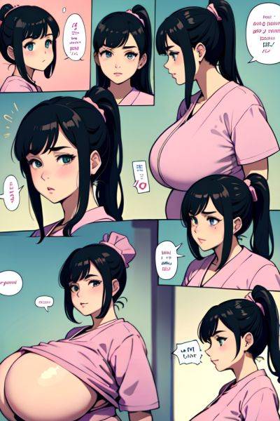Anime Pregnant Huge Boobs 80s Age Pouting Lips Face Black Hair Ponytail Hair Style Light Skin Comic Bar Side View Plank Nurse 3679456394604327747 - AI Hentai - aihentai.co on pornsimulated.com