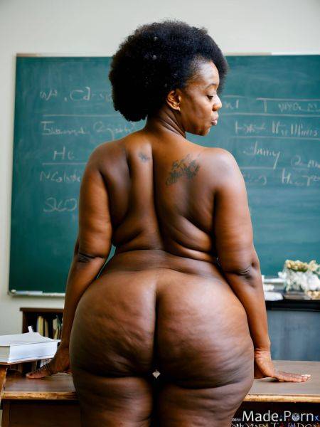 Thick bare shoulders thighs back view photo classroom bobcut AI porn - made.porn on pornsimulated.com