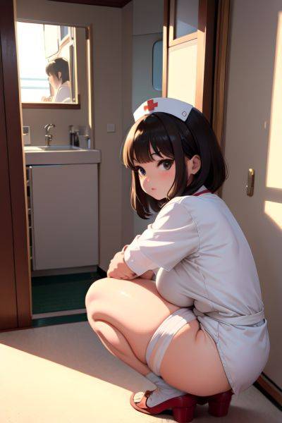 Anime Chubby Small Tits 60s Age Serious Face Brunette Bangs Hair Style Light Skin Warm Anime Yacht Back View Squatting Nurse 3679556896840083427 - AI Hentai - aihentai.co on pornsimulated.com