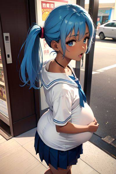 Anime Pregnant Small Tits 50s Age Shocked Face Blue Hair Pixie Hair Style Dark Skin Soft + Warm Mall Back View Plank Schoolgirl 3679661264042292603 - AI Hentai - aihentai.co on pornsimulated.com