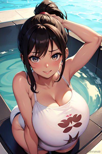 Anime Pregnant Small Tits 30s Age Happy Face Brunette Ponytail Hair Style Dark Skin Crisp Anime Hot Tub Close Up View Yoga Stockings 3676584349968818955 - AI Hentai - aihentai.co on pornsimulated.com