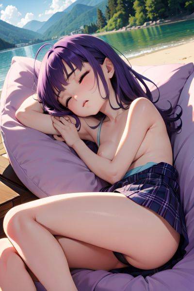 Anime Skinny Small Tits 80s Age Sad Face Purple Hair Bangs Hair Style Light Skin Soft + Warm Lake Front View Sleeping Teacher 3680032349708700467 - AI Hentai - aihentai.co on pornsimulated.com