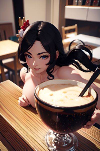 Anime Muscular Small Tits 60s Age Happy Face Black Hair Messy Hair Style Dark Skin 3d Cafe Close Up View Jumping Geisha 3680268142928773342 - AI Hentai - aihentai.co on pornsimulated.com