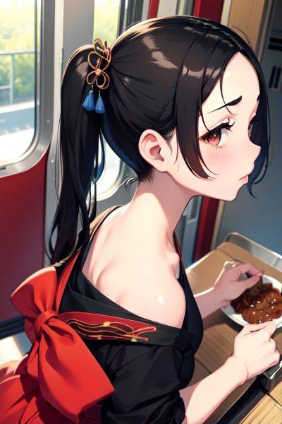 Anime Chubby Small Tits 40s Age Sad Face Black Hair Pigtails Hair Style Light Skin Warm Anime Train Back View Cooking Geisha 3680577380578366489 - AI Hentai - aihentai.co on pornsimulated.com