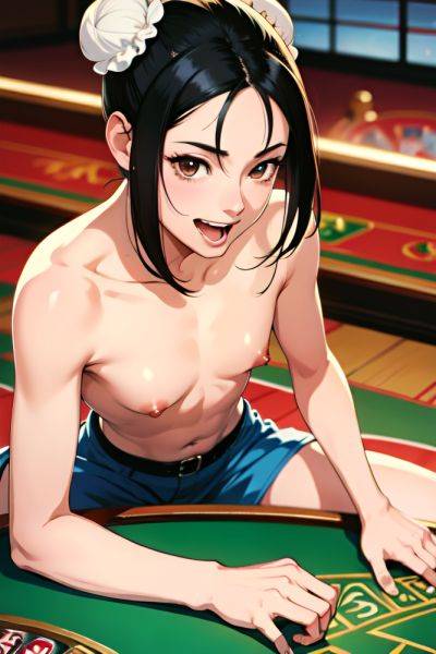 Anime Skinny Small Tits 70s Age Laughing Face Black Hair Hair Bun Hair Style Light Skin Warm Anime Casino Close Up View Straddling Nude 3680581246048995104 - AI Hentai - aihentai.co on pornsimulated.com