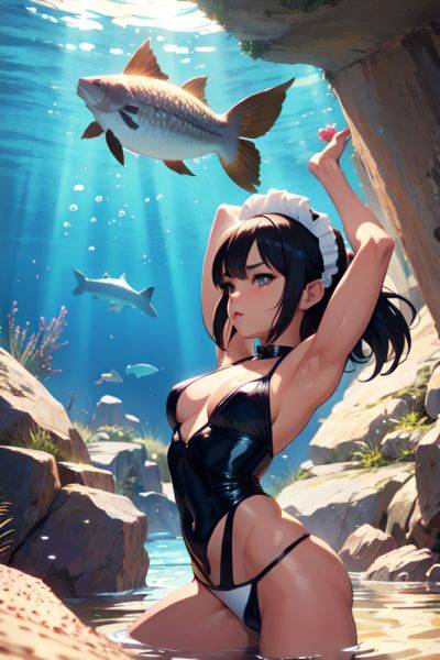 Anime Muscular Small Tits 60s Age Seductive Face Black Hair Straight Hair Style Light Skin Crisp Anime Underwater Side View Gaming Maid 3680933002697638421 - AI Hentai - aihentai.co on pornsimulated.com