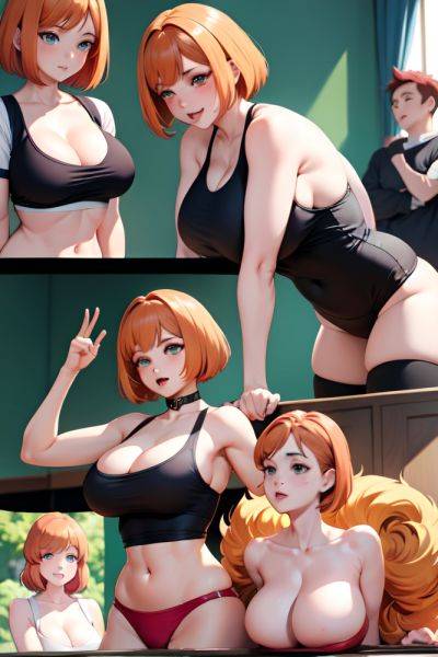 Anime Busty Huge Boobs 50s Age Ahegao Face Ginger Bobcut Hair Style Light Skin Dark Fantasy Gym Side View Jumping Schoolgirl 3680975522874462585 - AI Hentai - aihentai.co on pornsimulated.com