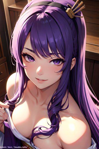 Anime Muscular Small Tits 50s Age Happy Face Purple Hair Straight Hair Style Dark Skin Painting Wedding Close Up View Gaming Geisha 3681423917534024253 - AI Hentai - aihentai.co on pornsimulated.com