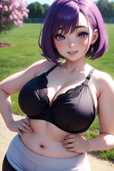 Anime Chubby Small Tits 20s Age Happy Face Purple Hair Bobcut Hair Style Light Skin 3d Meadow Front View Cooking Bra 3676824009147207968 - AI Hentai - aihentai.co on pornsimulated.com