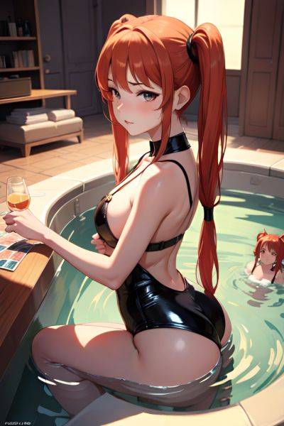 Anime Busty Small Tits 40s Age Sad Face Ginger Pigtails Hair Style Light Skin Illustration Casino Side View Bathing Latex 3681798869708137096 - AI Hentai - aihentai.co on pornsimulated.com