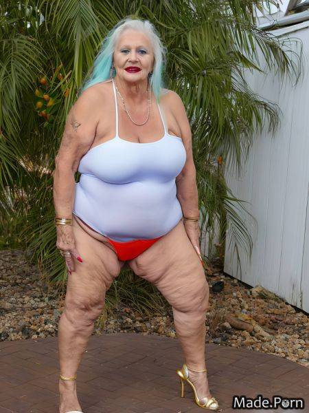 Long fingernails lipstick arched eyebrow platinum stripper bbw spandex AI porn - made.porn on pornsimulated.com