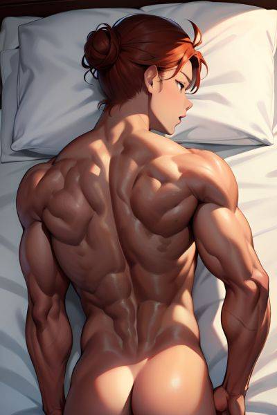 Anime Muscular Small Tits 80s Age Shocked Face Ginger Hair Bun Hair Style Dark Skin Charcoal Club Back View Sleeping Partially Nude 3677059802838332229 - AI Hentai - aihentai.co on pornsimulated.com