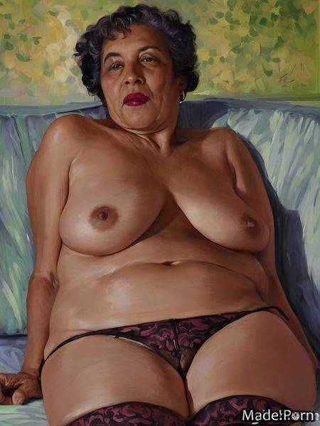 Hairy big hips red lime sofa lipstick white AI porn - made.porn on pornsimulated.com