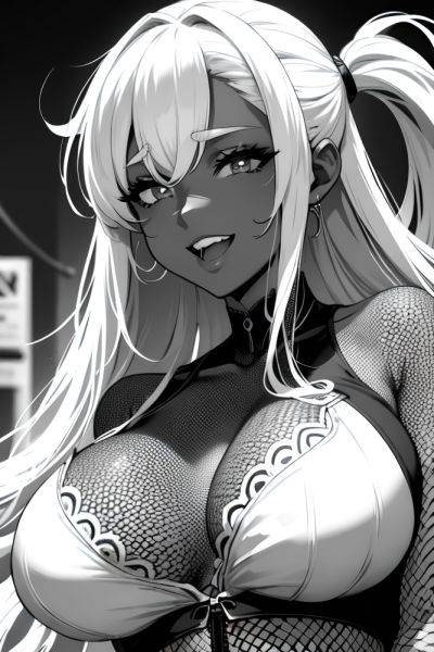 Anime Skinny Huge Boobs 60s Age Laughing Face Ginger Slicked Hair Style Dark Skin Black And White Street Close Up View Gaming Fishnet 3677160305074240391 - AI Hentai - aihentai.co on pornsimulated.com