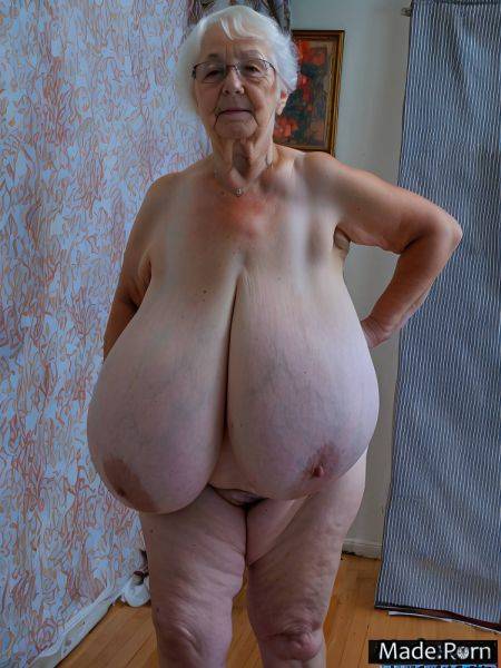 Hairy white hair sun tanning thick thighs 90 glasses pawg AI porn - made.porn on pornsimulated.com