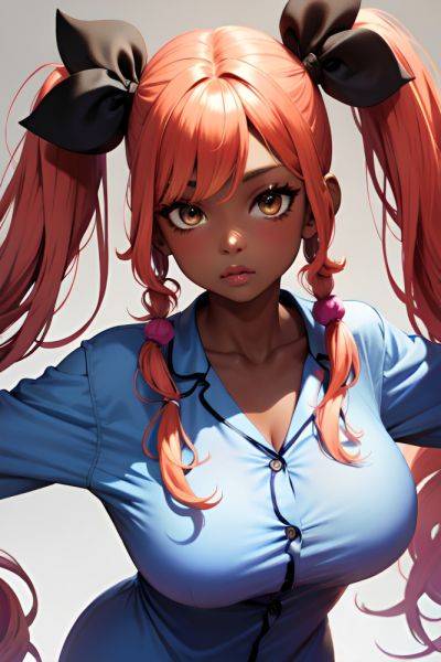 Anime Skinny Huge Boobs 70s Age Pouting Lips Face Ginger Pigtails Hair Style Dark Skin Charcoal Stage Close Up View T Pose Pajamas 3677477273177392514 - AI Hentai - aihentai.co on pornsimulated.com