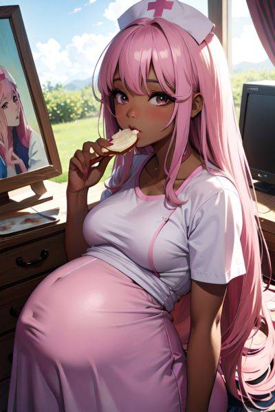 Anime Pregnant Small Tits 60s Age Pouting Lips Face Pink Hair Straight Hair Style Dark Skin Painting Wedding Front View Eating Nurse 3677523659312249400 - AI Hentai - aihentai.co on pornsimulated.com