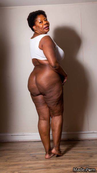 Thick thighs nude looking back photo big hips african american hairy AI porn - made.porn - Usa on pornsimulated.com
