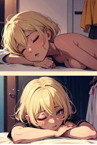 Anime Pregnant Small Tits 80s Age Shocked Face Blonde Pixie Hair Style Dark Skin Illustration Changing Room Close Up View Sleeping Goth 3681926428713818841 - AI Hentai - aihentai.co on pornsimulated.com