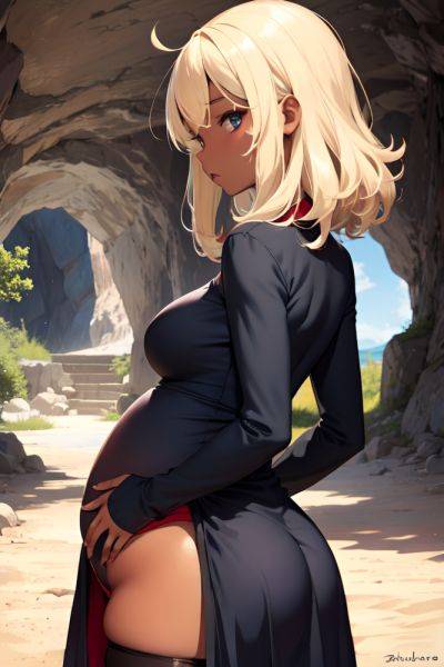 Anime Pregnant Small Tits 50s Age Shocked Face Blonde Messy Hair Style Dark Skin Soft + Warm Cave Back View T Pose Stockings 3682026930949659734 - AI Hentai - aihentai.co on pornsimulated.com