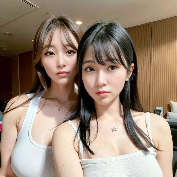 ,korean,kpop idol,(2women:2),thirties,(RAW photo, best quality, masterpiece:1.1), (realistic, photo-realistic:1.2), ultra-detailed, ultra high res, physically-based rendering,(adult:1.5) - pornmake.ai - North Korea on pornsimulated.com