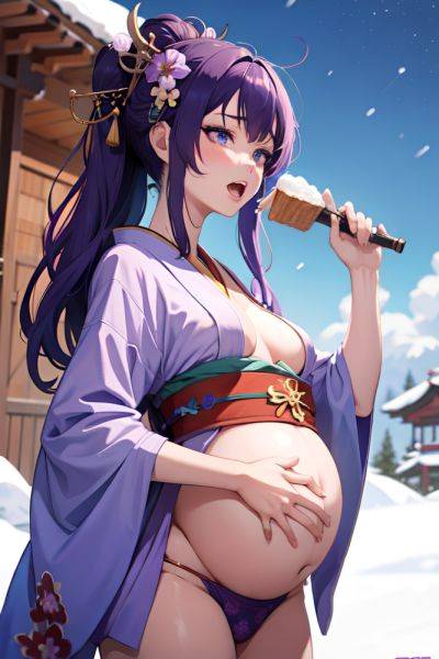 Anime Pregnant Small Tits 18 Age Ahegao Face Purple Hair Messy Hair Style Light Skin Illustration Snow Side View Eating Geisha 3683832105707939174 - AI Hentai - aihentai.co on pornsimulated.com