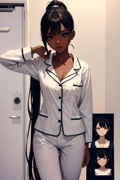 Anime Skinny Small Tits 60s Age Ahegao Face Black Hair Ponytail Hair Style Dark Skin Black And White Hospital Front View T Pose Pajamas 3683859165526760877 - AI Hentai - aihentai.co on pornsimulated.com