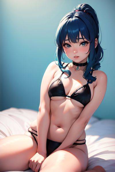 Anime Chubby Small Tits 70s Age Pouting Lips Face Blue Hair Ponytail Hair Style Light Skin Warm Anime Party Front View Straddling Goth 3684137477869421874 - AI Hentai - aihentai.co on pornsimulated.com