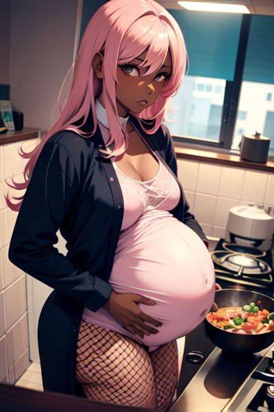 Anime Pregnant Small Tits 70s Age Sad Face Pink Hair Straight Hair Style Dark Skin Dark Fantasy Office Close Up View Cooking Fishnet 3684164536078330635 - AI Hentai - aihentai.co on pornsimulated.com