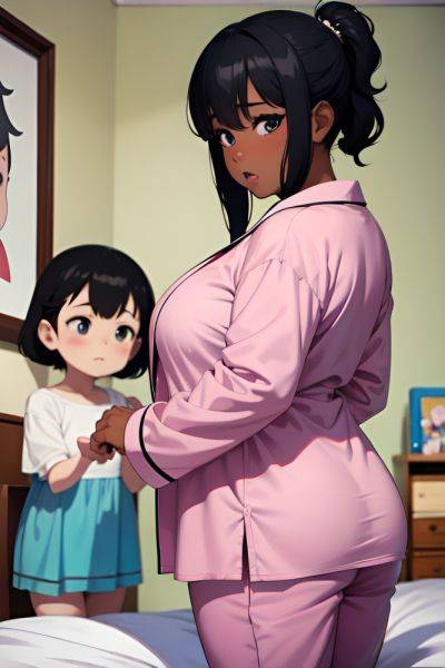 Anime Chubby Small Tits 60s Age Shocked Face Black Hair Pixie Hair Style Dark Skin Painting Wedding Side View On Back Pajamas 3684655453722546996 - AI Hentai - aihentai.co on pornsimulated.com