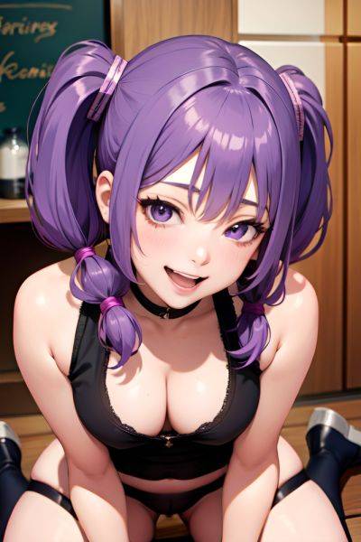 Anime Busty Small Tits 80s Age Laughing Face Purple Hair Pigtails Hair Style Light Skin Dark Fantasy Bar Close Up View Massage Stockings 3684806203169576210 - AI Hentai - aihentai.co on pornsimulated.com