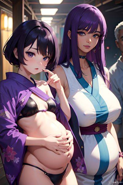 Anime Pregnant Small Tits 70s Age Seductive Face Purple Hair Bangs Hair Style Dark Skin Cyberpunk Cave Close Up View Plank Kimono 3684813937437205856 - AI Hentai - aihentai.co on pornsimulated.com