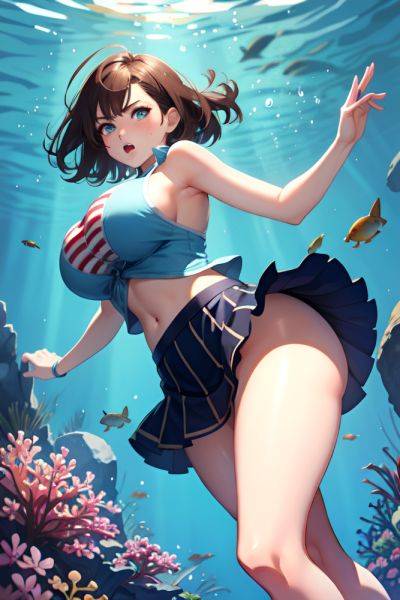 Anime Busty Huge Boobs 40s Age Angry Face Brunette Bobcut Hair Style Light Skin Watercolor Underwater Back View Cumshot Mini Skirt 3684945360111514166 - AI Hentai - aihentai.co on pornsimulated.com