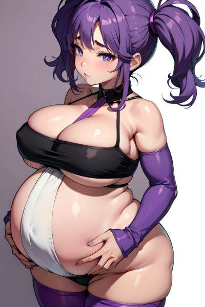 Anime Pregnant Huge Boobs 80s Age Sad Face Purple Hair Pigtails Hair Style Light Skin Skin Detail (beta) Club Close Up View Gaming Stockings 3685061327556278496 - AI Hentai - aihentai.co on pornsimulated.com