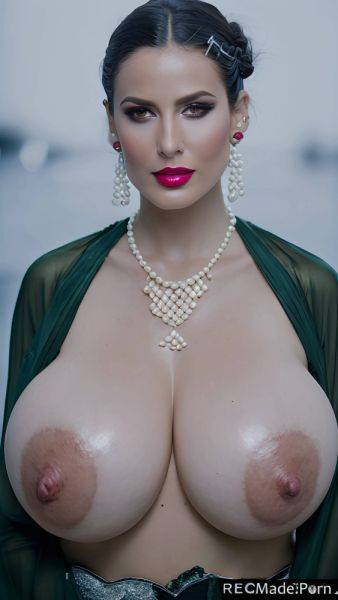 Silk babe made wife busty earrings profile shot AI porn - made.porn on pornsimulated.com
