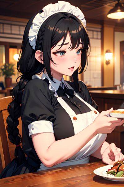 Anime Chubby Small Tits 80s Age Ahegao Face Black Hair Braided Hair Style Dark Skin Dark Fantasy Restaurant Side View Bathing Maid 3685130904812544397 - AI Hentai - aihentai.co on pornsimulated.com