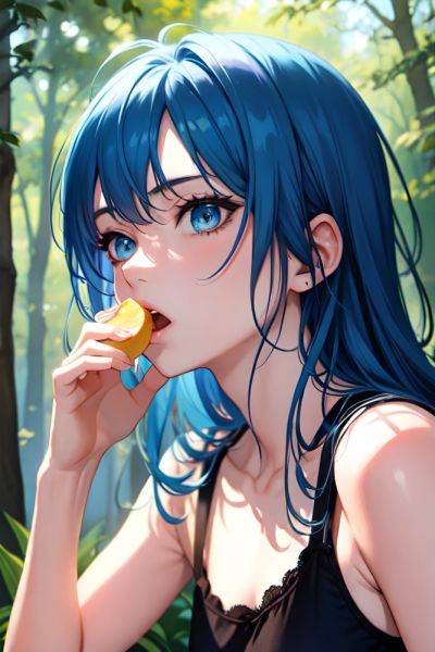 Anime Skinny Small Tits 18 Age Shocked Face Blue Hair Messy Hair Style Light Skin Watercolor Forest Close Up View Eating Teacher 3685389891343442614 - AI Hentai - aihentai.co on pornsimulated.com