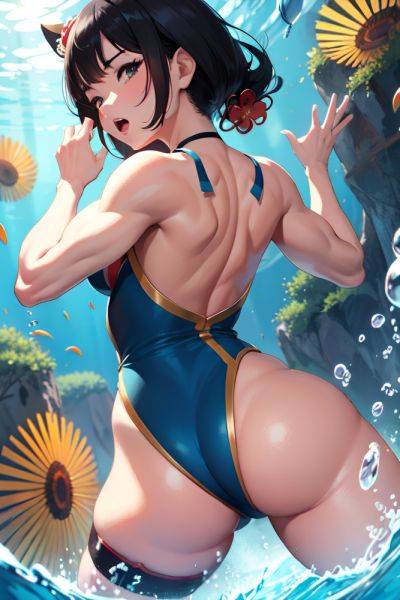 Anime Muscular Small Tits 60s Age Orgasm Face Black Hair Bangs Hair Style Light Skin Crisp Anime Underwater Back View Spreading Legs Geisha 3685416950852362961 - AI Hentai - aihentai.co on pornsimulated.com