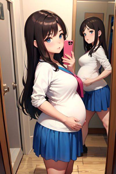 Anime Pregnant Small Tits 40s Age Pouting Lips Face Brunette Straight Hair Style Light Skin Mirror Selfie Mountains Side View T Pose Mini Skirt 3685420816322976025 - AI Hentai - aihentai.co on pornsimulated.com