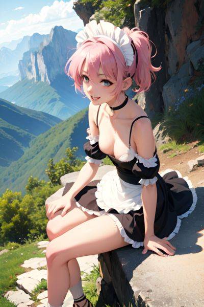Anime Skinny Small Tits 80s Age Happy Face Pink Hair Pixie Hair Style Light Skin Black And White Mountains Side View Cumshot Maid 3685467200755606794 - AI Hentai - aihentai.co on pornsimulated.com