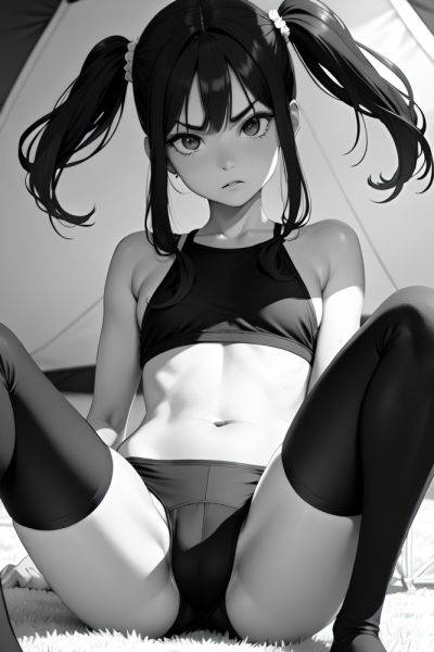 Anime Skinny Small Tits 70s Age Angry Face Brunette Pigtails Hair Style Dark Skin Black And White Tent Close Up View Cumshot Stockings 3685737782744885152 - AI Hentai - aihentai.co on pornsimulated.com