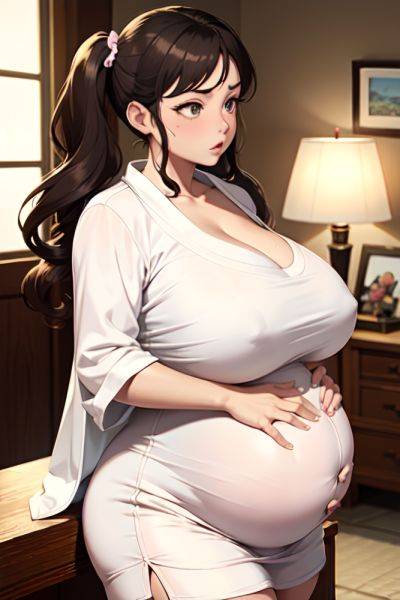 Anime Pregnant Huge Boobs 50s Age Serious Face Brunette Pigtails Hair Style Light Skin Skin Detail (beta) Desert Side View Gaming Bathrobe 3685946518157940018 - AI Hentai - aihentai.co on pornsimulated.com
