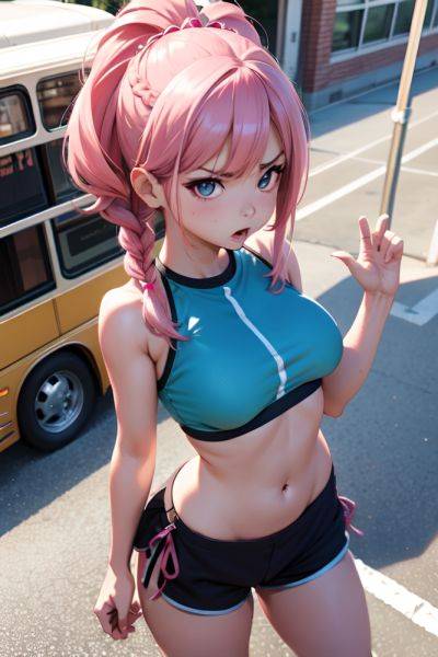 Anime Busty Small Tits 60s Age Angry Face Pink Hair Braided Hair Style Light Skin 3d Bus Front View T Pose Bikini 3686665495556541001 - AI Hentai - aihentai.co on pornsimulated.com